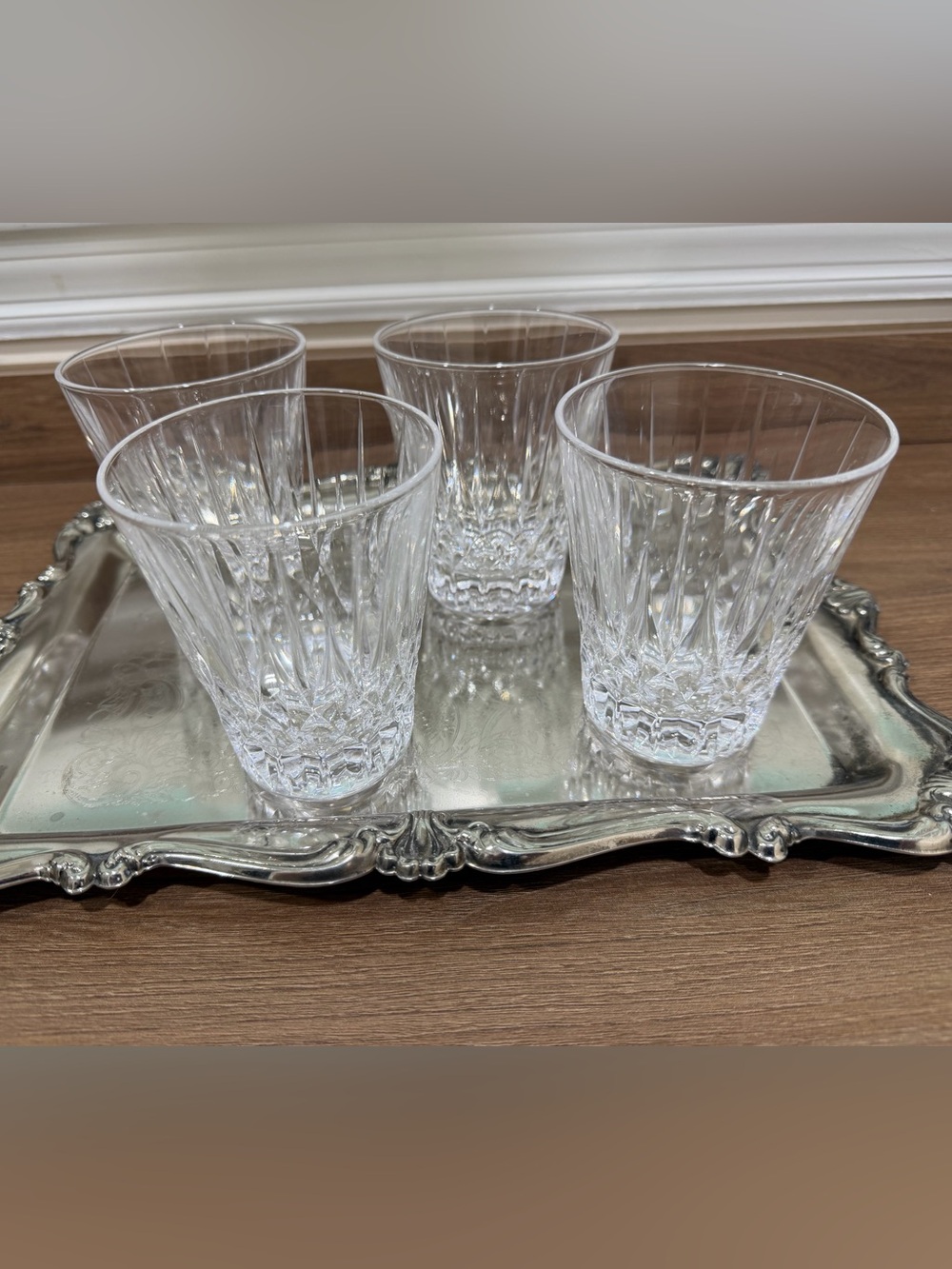 4 Crystal Glasses